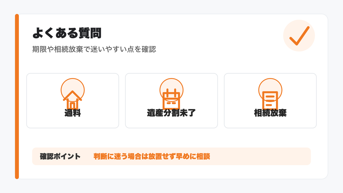 相続登記の義務化に関するよくある質問の図解