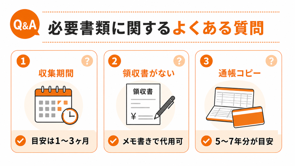 相続税申告の必要書類に関するよくある質問