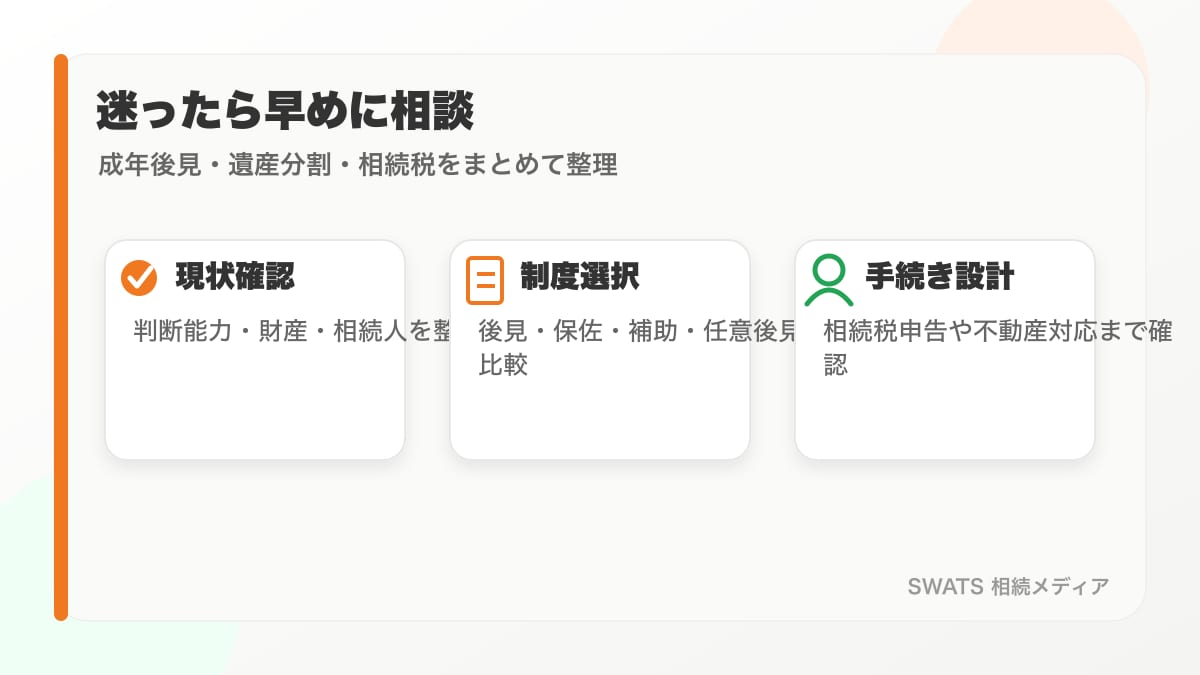 家族と専門家のどちらを成年後見人候補にするべきかを比較した図解